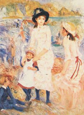 Pierre Renoir Children on the Seashore, Guernsey Germany oil painting art